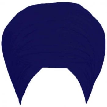 Will and Weaves Warrior Style Sikh Dumalla Sikh Punjabi Chand Tora Dumala Linen Dumalla 8 Meter Blue Color